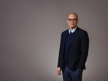 picture of nathan standing to the right