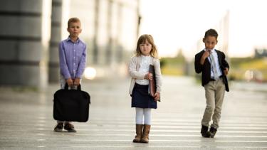 Children in Dress Up Work Clothes