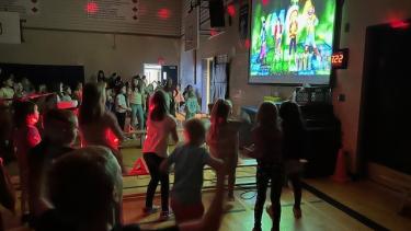 Students Dancing in the Gym