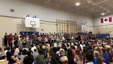 Students at Assembly