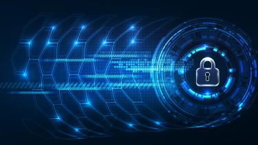 Digital Background with Padlock