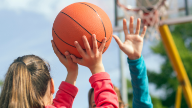Playing Basketball