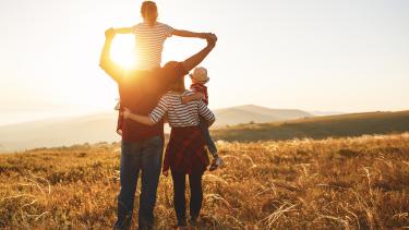 Family at Sunset