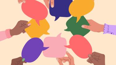Hands with Comment Bubbles