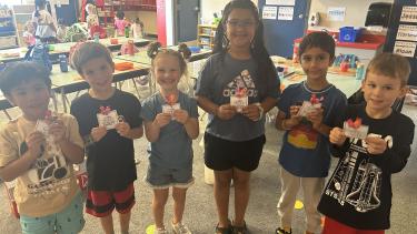 Students with their bucket fillers