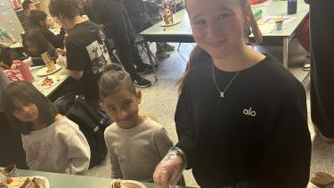 Students Crafting Halloween Houses