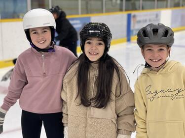 Students at Skating Rink