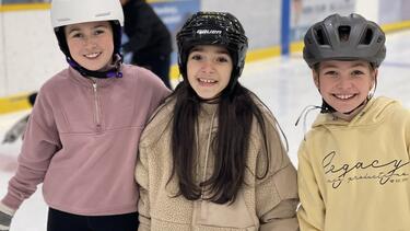 Students at Skating Rink