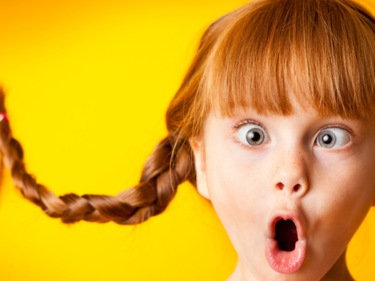 Girl with Wacky Hair