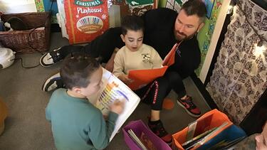 Parent Reading with Students