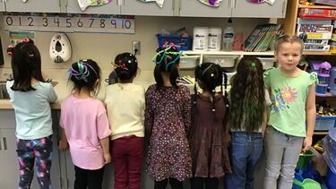 Girls with Wacky Hair