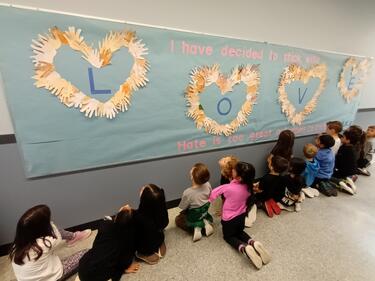 Students Observing Bulletin Board