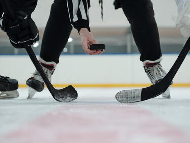 Hockey Puck Drop