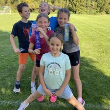 Girls Cross Country with Ribbons