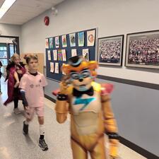 Students in Halloween Parade