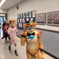 Students in Halloween Parade