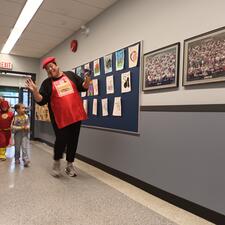 Students in Halloween Parade