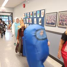Students in Halloween Parade
