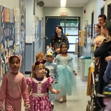Students in Halloween Parade