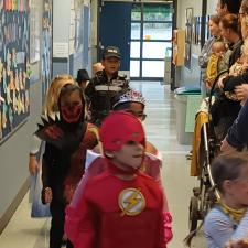 Students in Halloween Parade