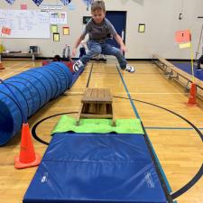 Students in Jungle Gym