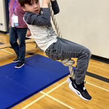 Students in Jungle Gym