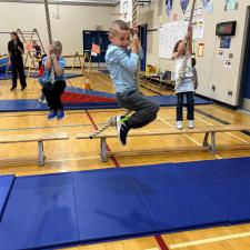 Students in Jungle Gym
