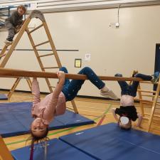 Students in Jungle Gym