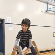 Students in Jungle Gym