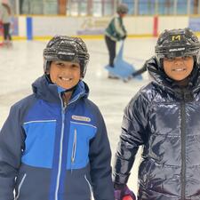 Students at Skating Rink