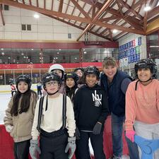 Students at Skating Rink
