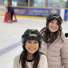 Students at Skating Rink