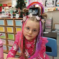 Student with Wacky Hair