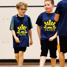 Students Playing Skittleball