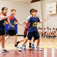 Students Playing Skittleball