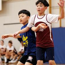Students Playing Skittleball