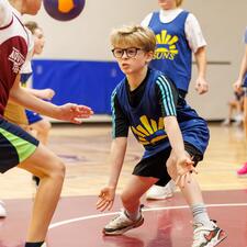 Students Playing Skittleball