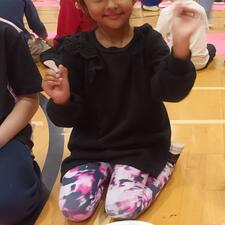 Student in the Gym Eating Pancakes