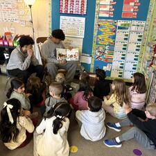 Yale Black Excellence Students Reading to Elementary Students