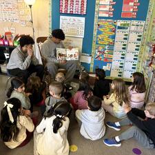 Yale Black Excellence Students Reading to Elementary Students