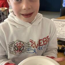 Student Displaying Cultural Food