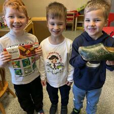 Students Displaying Cultural Items