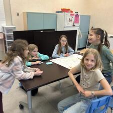 Students Making Poster for RLC