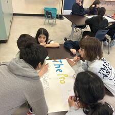 Students Making Poster for RLC