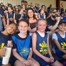 Students at Track and Field