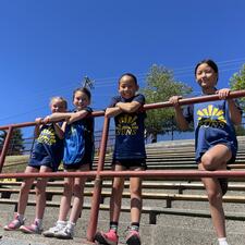 Grade 4 & 5 Students at Rotary Stadium Track Meet