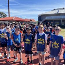 Grade 4 & 5 Students at Rotary Stadium Track Meet