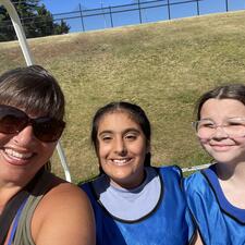 Teacher with Grade 4 & 5 Students at Rotary Stadium Track Meet