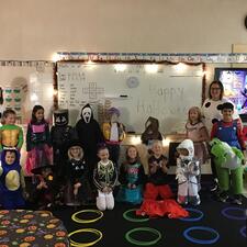 Class Dressed for Halloween