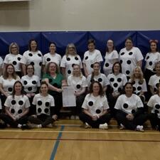 Staff Dressed as Dice